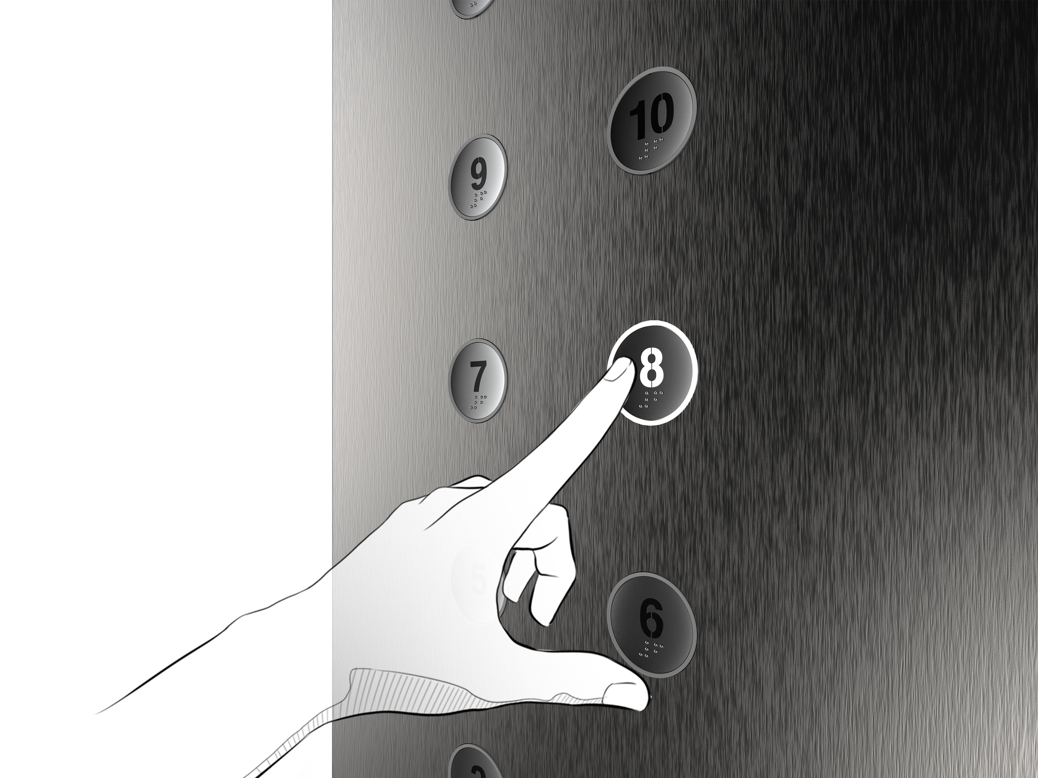 Architectural aesthetics elevator interface device