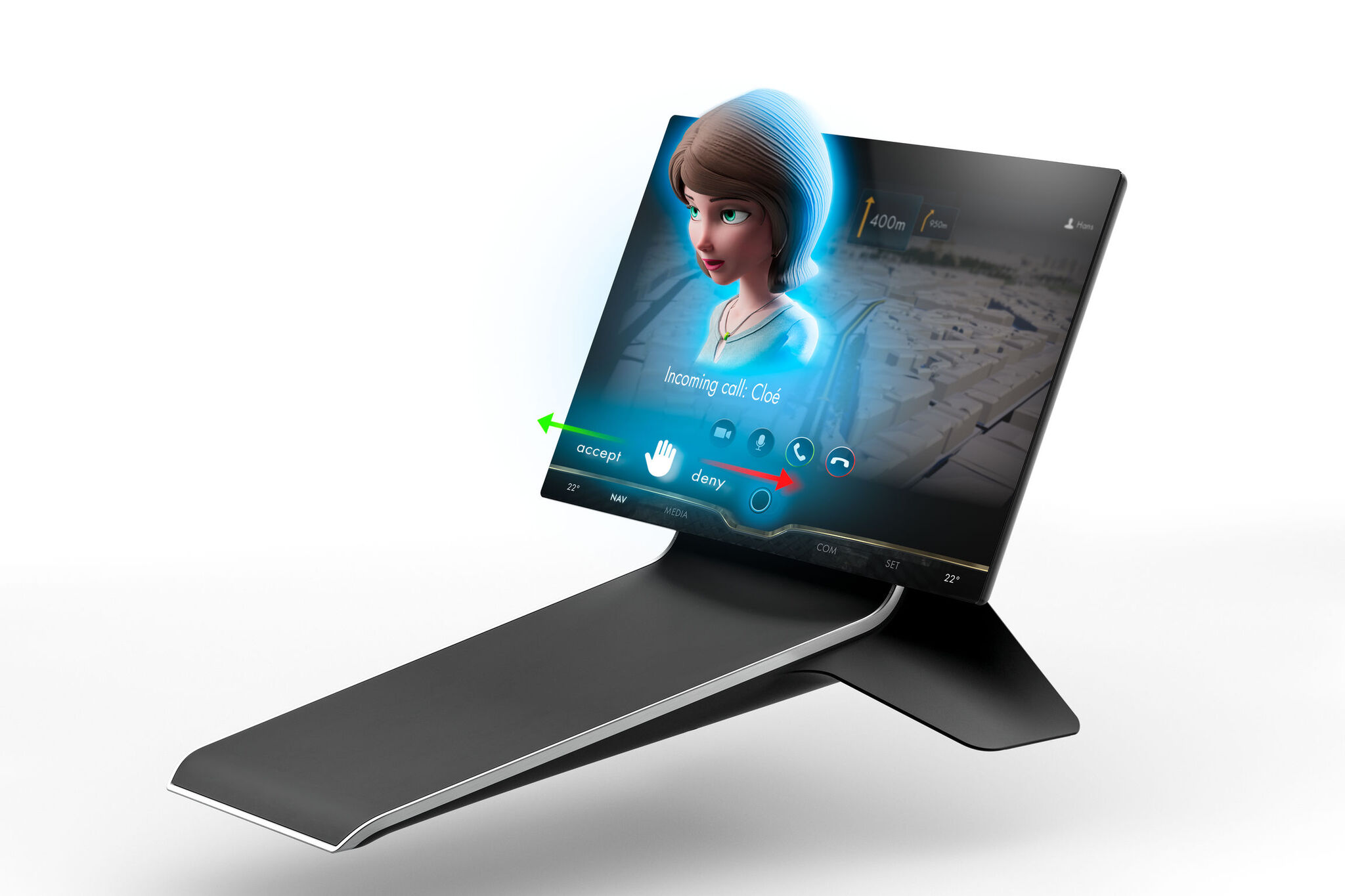 Natural 3D Centerstack Display