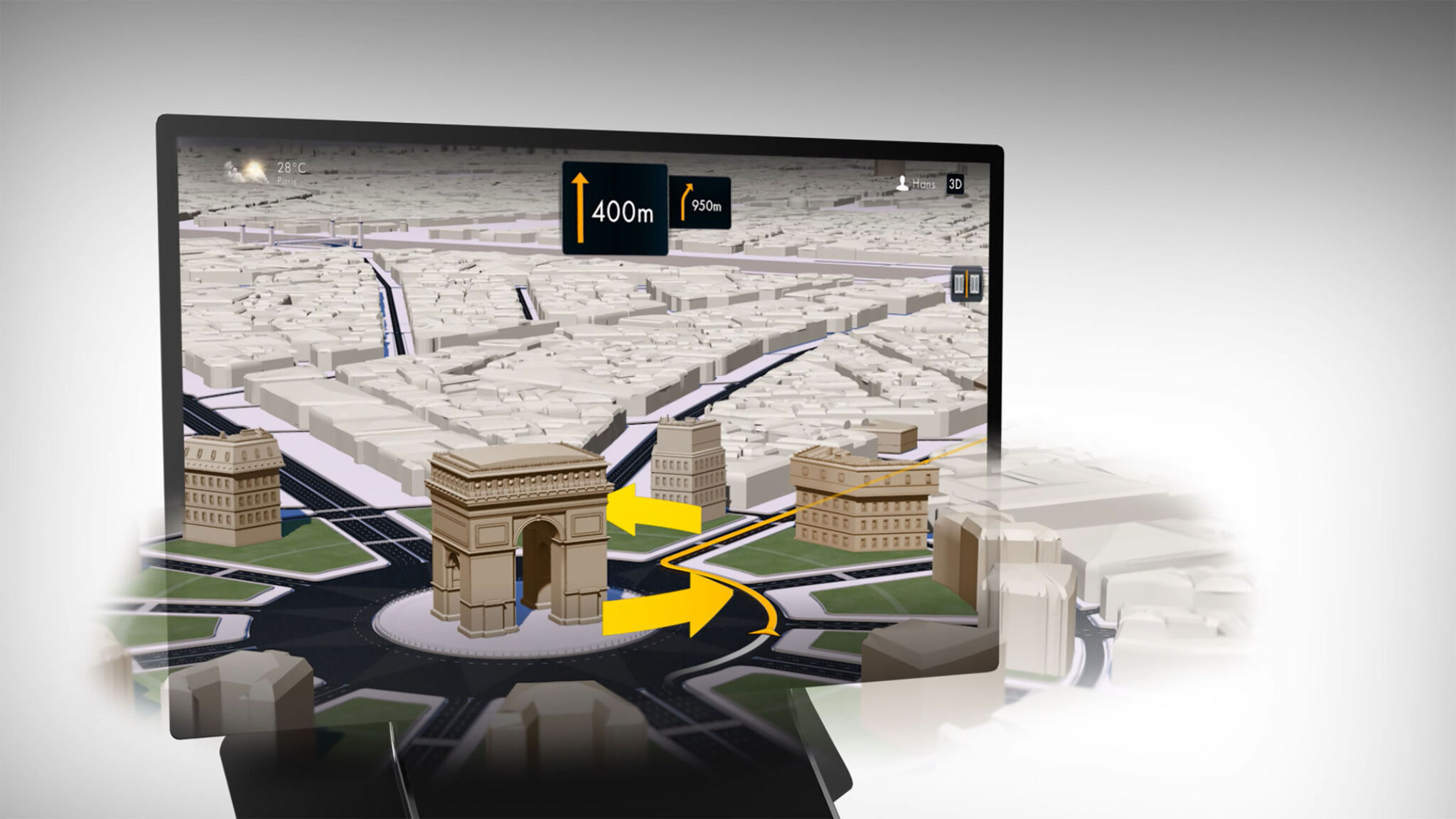 Natural 3D Centerstack Display