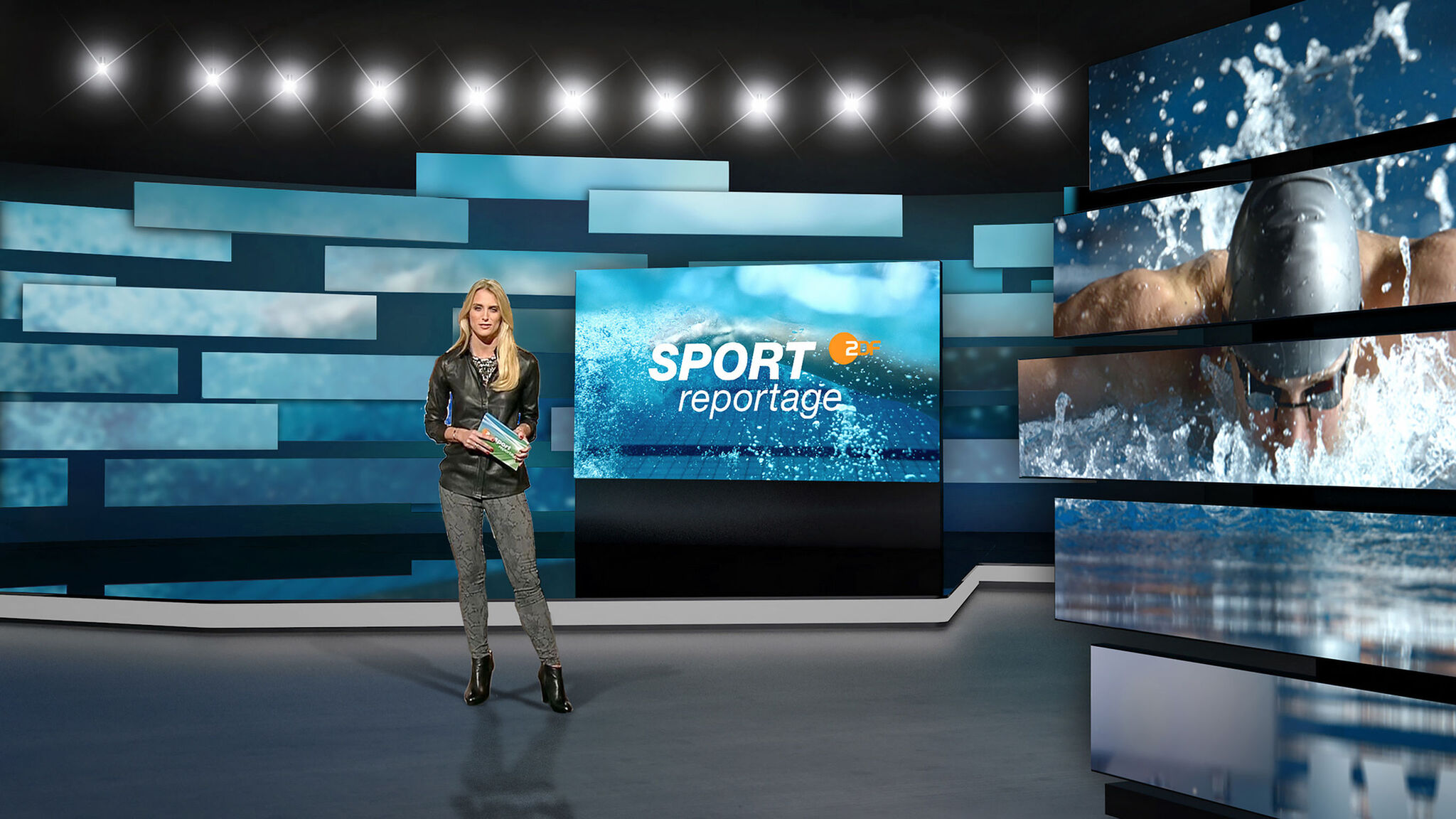 Studio-Set Redesign ZDF-Sportformate