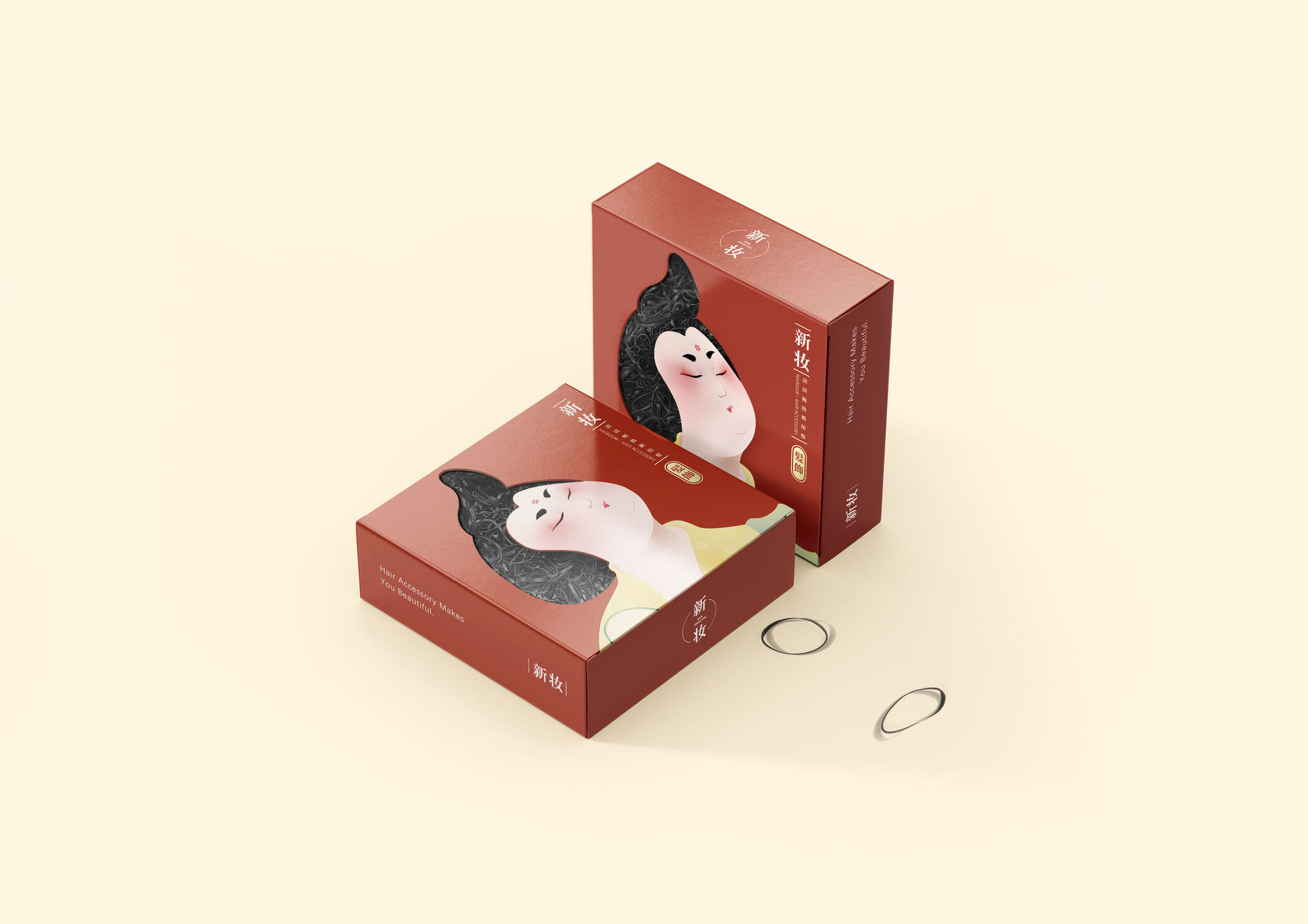 Hair accessories packaging