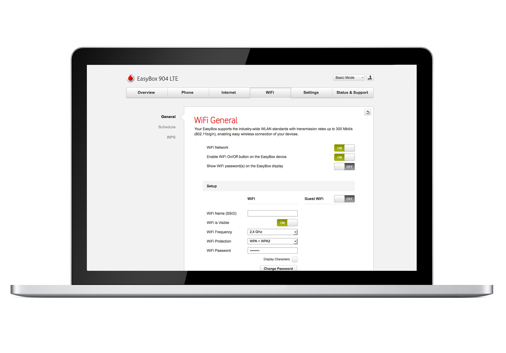 EasyBox WebGUI