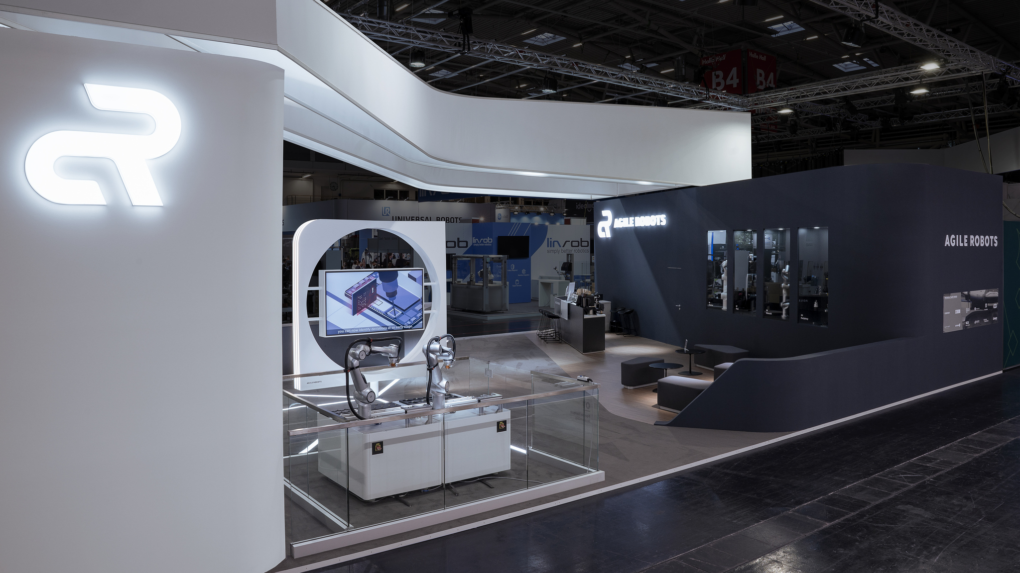 Exhibition booth of Agile Robots at automatica  