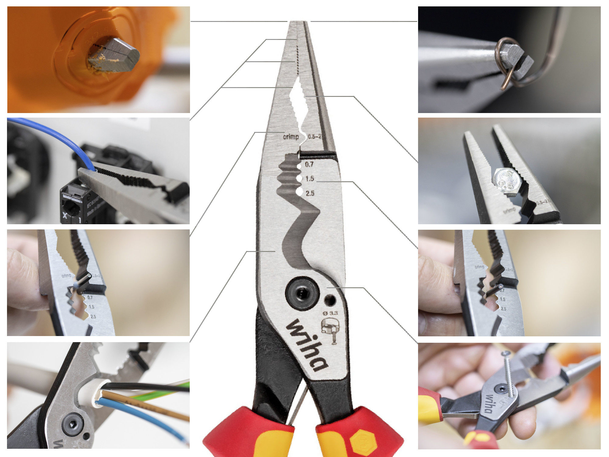 Multifunctional Pliers electric 8in1