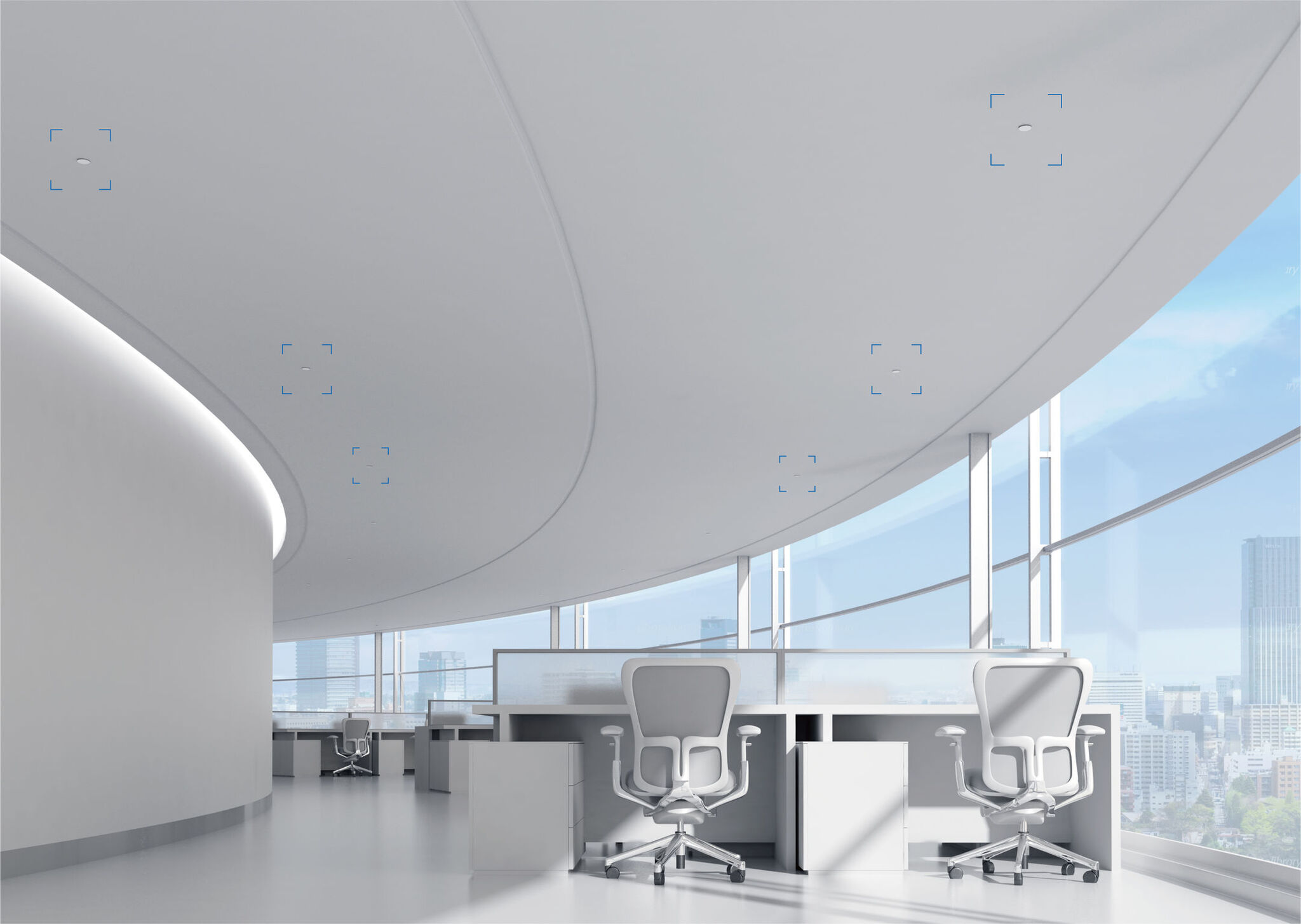 Ceiling-Mounted Temperature Sensor (Round Type)